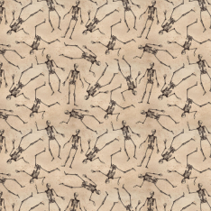 GOTHIC HALLOWEEN Fabric Y4440-12 Khaki